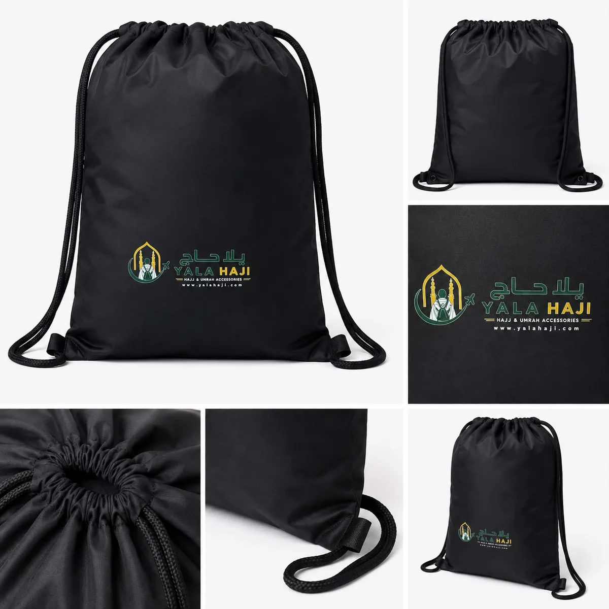 Waterproof Shoe Bag – Drawstring Travel & Hajj/Umrah Shoe Organizer